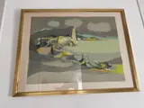 Côte bretonne by Marcel Mouly, Lithographie signée et numérotée, sold Oct 2024