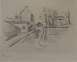 Vue de village by Charles Camoin, Lithographie numérotée, sold Oct 2024