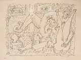 Scène érotique by André Masson, Lithographie, sold Jun 2024