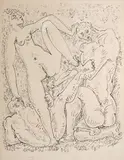 Scène érotique by André Masson, Lithographie, sold Jun 2024