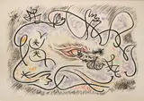 Scène érotique by André Masson, Lithographie en couleur, sold Jun 2024