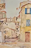Les vieilles rues by André-Léon Vivrel, Aquarelle signée en bas à droite, sold Jul 2025
