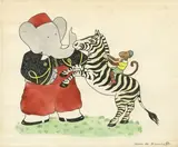 Babar by Jean de Brunhoff, Encre de Chine et aquarelle sur papier, sold Jun 2026