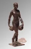 Porteuse d'eau by Jacques Darbaud, Epreuve en bronze, fonte d'édition originale à patine brune signée et numérotée EA, sold Nov 2019
