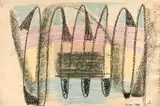 Ciné by Jean Pons, 1946, Pastel et fusain sur papier monogrammé et daté, sold Apr 2019