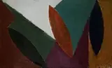 Composition géométrique » by Jean Pons, 1952, Gouache sur papier signée et datée en bas à droite, sold Apr 2019
