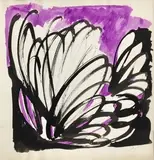 Sans titre, circa 1945 – 1950 by Jean Pons, Gouache sur papier monogrammée en bas à droite, sold Apr 2019