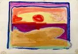 Encore pompier » by Jean Pons, 1947, Gouache sur papier monogrammée et datée, sold Apr 2019