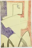 Sans titre, circa 1945 – 1950 by Jean Pons, Pastel sur papier monogrammé en bas à droite, sold Apr 2019