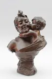 Genitrix by Emmanuel Villanis, Epreuve en bronze, fonte d'édition à patine brun médaille de la société des bronzes de Par, sold Feb 2019