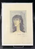 Petite tête de femme by Bernard Buffet, Lithographie, sold Sep 2026