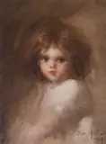Little Miss Shy by Laura Adelaine Muntz Lyall, 1907, watercolour on paper, sold Nov 2025