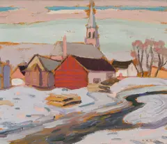 St-Tite-des-Caps by Albert H. Robinson, oil on board, sold Nov 2025