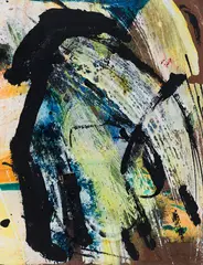Sans titre by Marcelle Ferron, oil on paper, sold Nov 2025