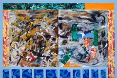 Suivre un Sherpa by Pierre Gauvreau, acrylic on canvas, sold Nov 2025