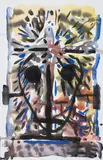 Untitled by Harold Klunder, 2002, watercolour on paper, sold Nov 2025
