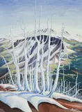 Silver Forest by Donald M. Flather, oil on canvas, sold Nov 2025