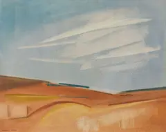 Prairie Landscape by Maxwell Bennett Bates, oil on canvas, sold Nov 2025