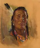 Brave by Nicholas Raphael de Grandmaison, pastel on paper, sold Nov 2025