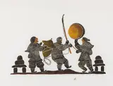 Mad Dance of the Qailentetang by Lipa Pitsiulak, stonecut on paper, sold Nov 2025