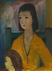 Woman and Child by John Harold Thomas Snow, oil on board, sold Nov 2025