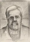 Captain Abraham Kean by David Blackwood, 1968, graphite on paper, sold Nov 2025