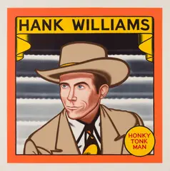 Honky Tonk Man by Roger Brown, 1991, lithograph on paper, sold Oct 2025