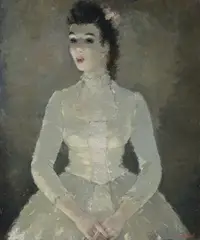 Portrait of a Lady by Dietz Edzard, oil on canvas, sold Oct 2025
