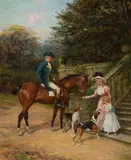 A Favourite by Heywood Hardy, oil on canvas, sold Oct 2025