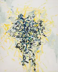 Spazio Dissolto (2) by Claudio Olivieri, 1966, oil on canvas, sold Oct 2025