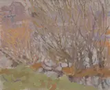 Spring Thaw, Charleswood by Lionel LeMoine FitzGerald, oil on canvas on board, sold Oct 2025