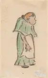 Das bucklige Lieschen by Heinrich Zille, Kohle und Pastellkreide auf Papier, sold Jun 2018