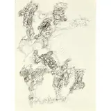 Paysage abstrait by Camille Bryen, 1973-1974, Plume et encre sur papier, sold Nov 2016