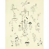 Figures ou L'Envol surréaliste by Jorge Camacho, 1973, Encre de chine sur papier, sold Nov 2016
