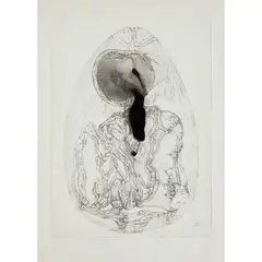 Le Retour, 25.03.1972 by Fred Deux, Encre sur papier, sold Nov 2016