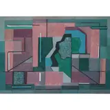 Labyrinthe (Plans superposés) by Mykhailo Andriienko-Nechytailo, 1964, Collage et huile sur panneau d'Isorel, sold Nov 2016
