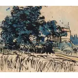 Paysage by André Derain, Aquarelle sur papier, sold Nov 2016