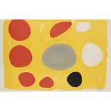 Grande composition fond jaune - circa 1970 by Alexander Calder, Lithographie en couleurs, épreuve HC signée, sold Nov 2016