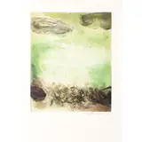 Canto Pisan - 1972 - une planche by Zao Wou-ki, Eau-forte et aquatinte en 3 couleurs, signée et, sold Nov 2016