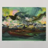 Elegance - circa 2010 by Chu Teh-chun, Lithographie en couleurs, signée en chinois et, sold Nov 2016