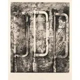 New French Tools 5- 1984 by Jim Dine, Eau-forte, aquatinte, outils electriques et réhauts de couleurs sur papier Rives, épreuve, sold Nov 2016