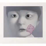 My daughter - 2002 by Zhang Xiogang, Lithographie en couleurs, épreuve HC signée, sold Nov 2016