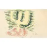 Sans titre - 1932 by Serge Charchoune, Crayon pastel sur papier, sold Nov 2016