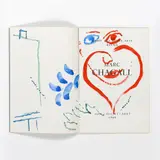 Autoportrait au coeur rouge - circa 1960 by Marc Chagall, Gouache et aquarelle sur la page de titre, sold Nov 2016
