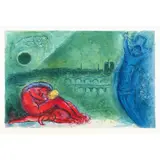 Quai de la Tournelle - 1960 by Marc Chagall, Lithographie en couleurs avec marges issue de "Regards sur Paris", sold Nov 2016