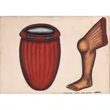 Sans titre by Cyprien Tokoudagba, Acrylique sur toile, sold Nov 2016