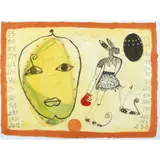 We can do it! by Ouattara Watts, 2014, Aquarelle sur papier, sold Nov 2016