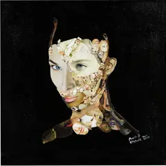 Untitled by Vitshois Mwilambwe Bondo, 2011-2012, Collage et acrylique sur toile, sold Nov 2016