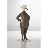 Homme au cigare by Jean-Jules Chasse-Pot, 2008, Résine peinte, papier et verre, sold Oct 2016