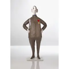 Il est content by Jean-Jules Chasse-Pot, 2008, Résine peinte, tissu et verre, sold Oct 2016